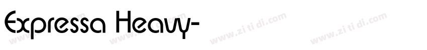 Expressa Heavy字体转换